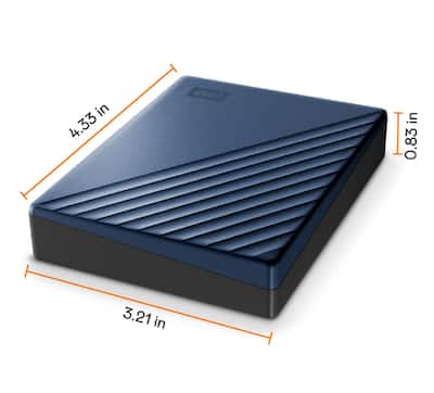 WD My Passport Ultra 4TB External USB 3.0 Portable Hard Drive Blue WD My Passport Ultra 4TB External USB 3.0 Portable Hard Drive Blue