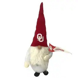 Santa's Workshop - Crimson Oklahoma Sooners 12'' Gnome - Red