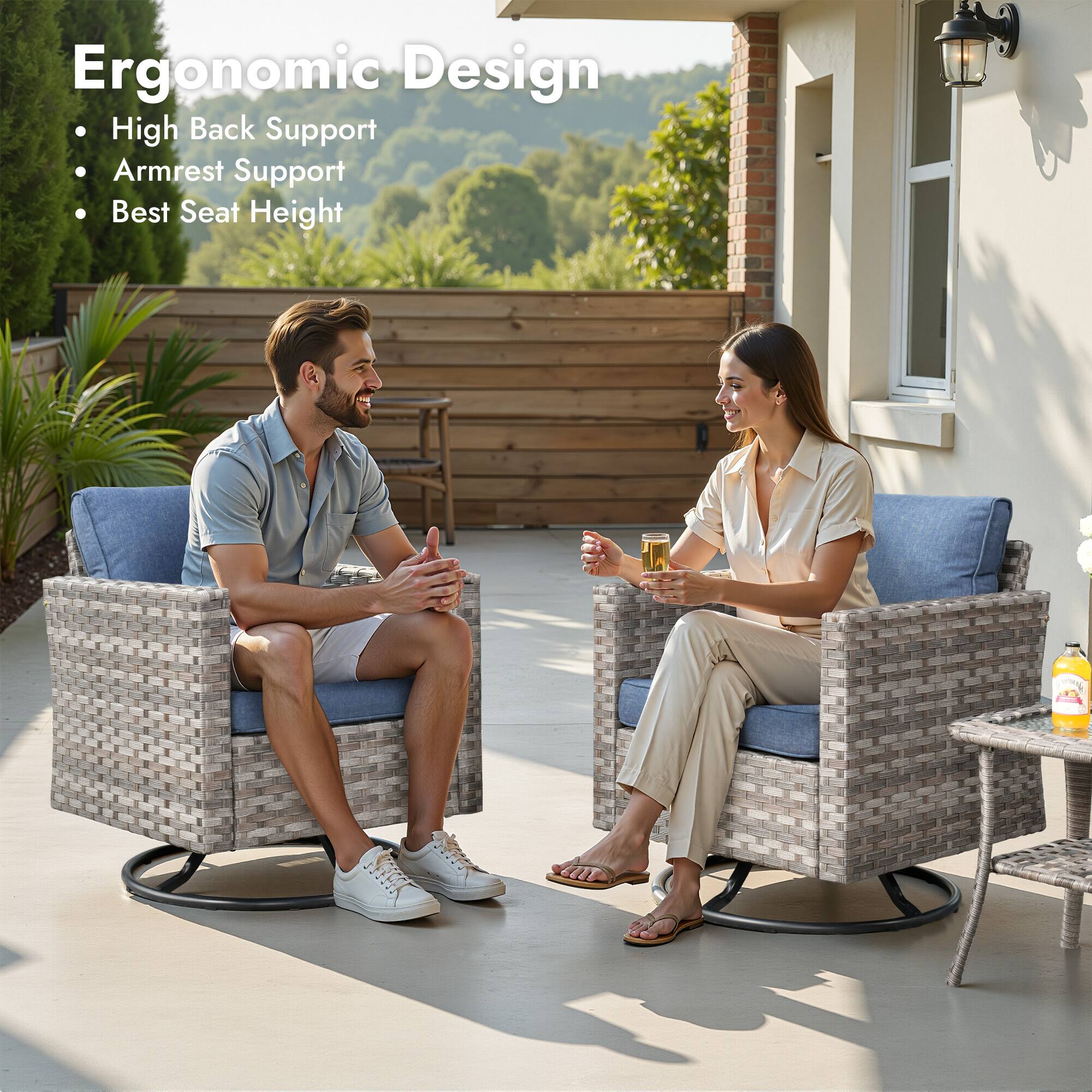 Ergonomic Design  
- High Back Support  
- Armrest Support  
- Best Seat Height