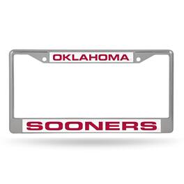 Rico Industries - Oklahoma Sooners Chrome Metal Laser Cut License Plate Frame - Multi
