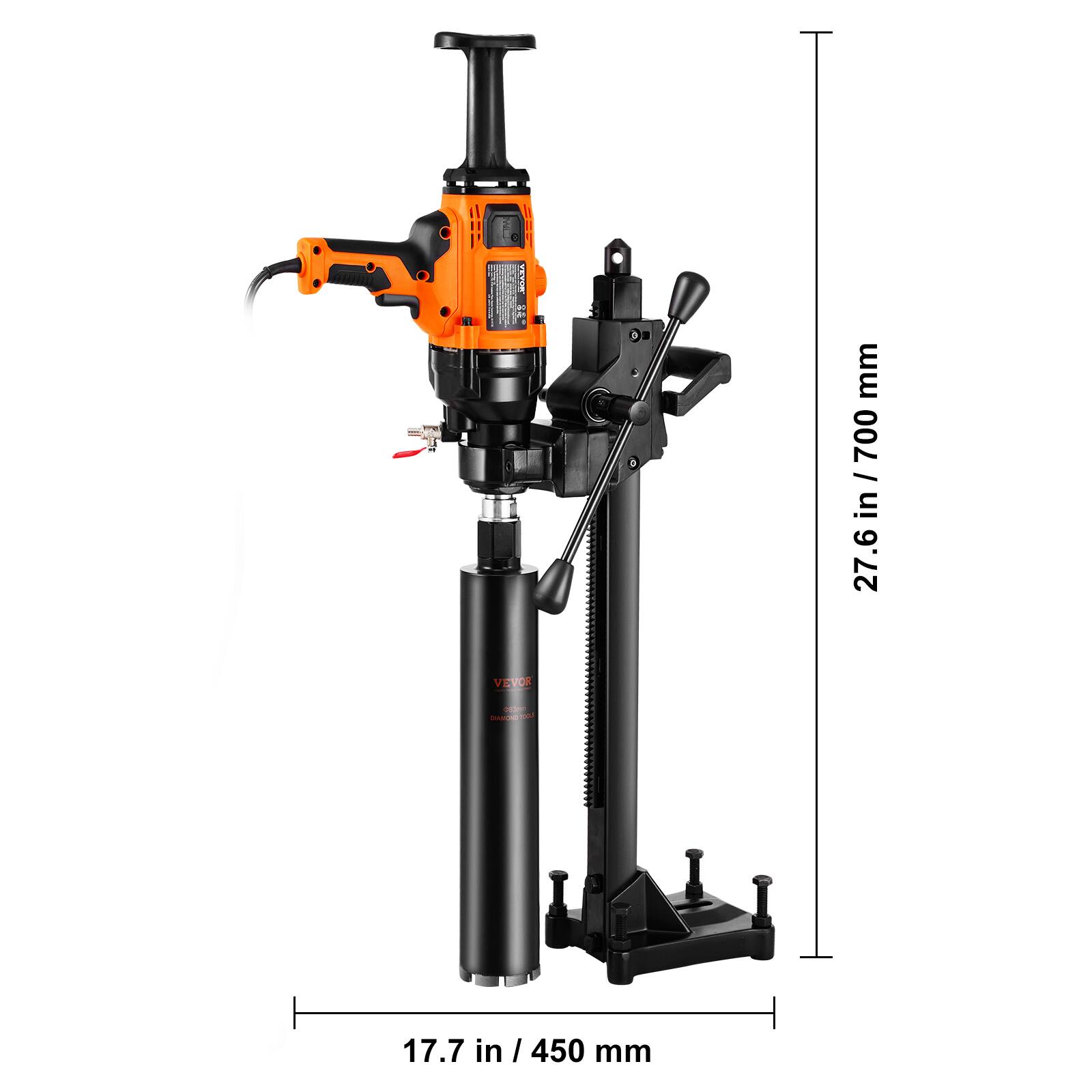 mm in / 700 in 27.6

VEVOR

DIANIONO TOOLP

17.7 in / 450 mm