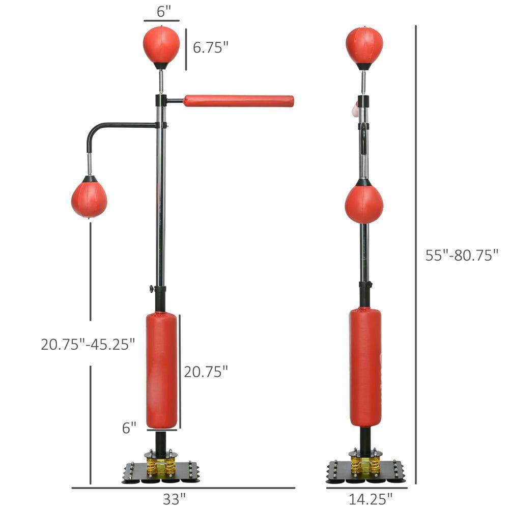 6"  
6.75"  
55"-80.75"  
20.75"-45.25"  
20.75"  
6"  
33"  
14.25"