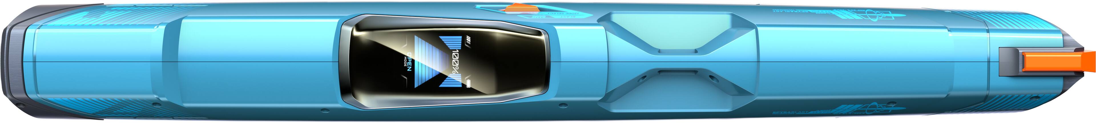 Back. SPYRA - SPYRA Electric Water Blaster Outdoor Squirt for Pool Games, SpyraFour , Blue - Blue.