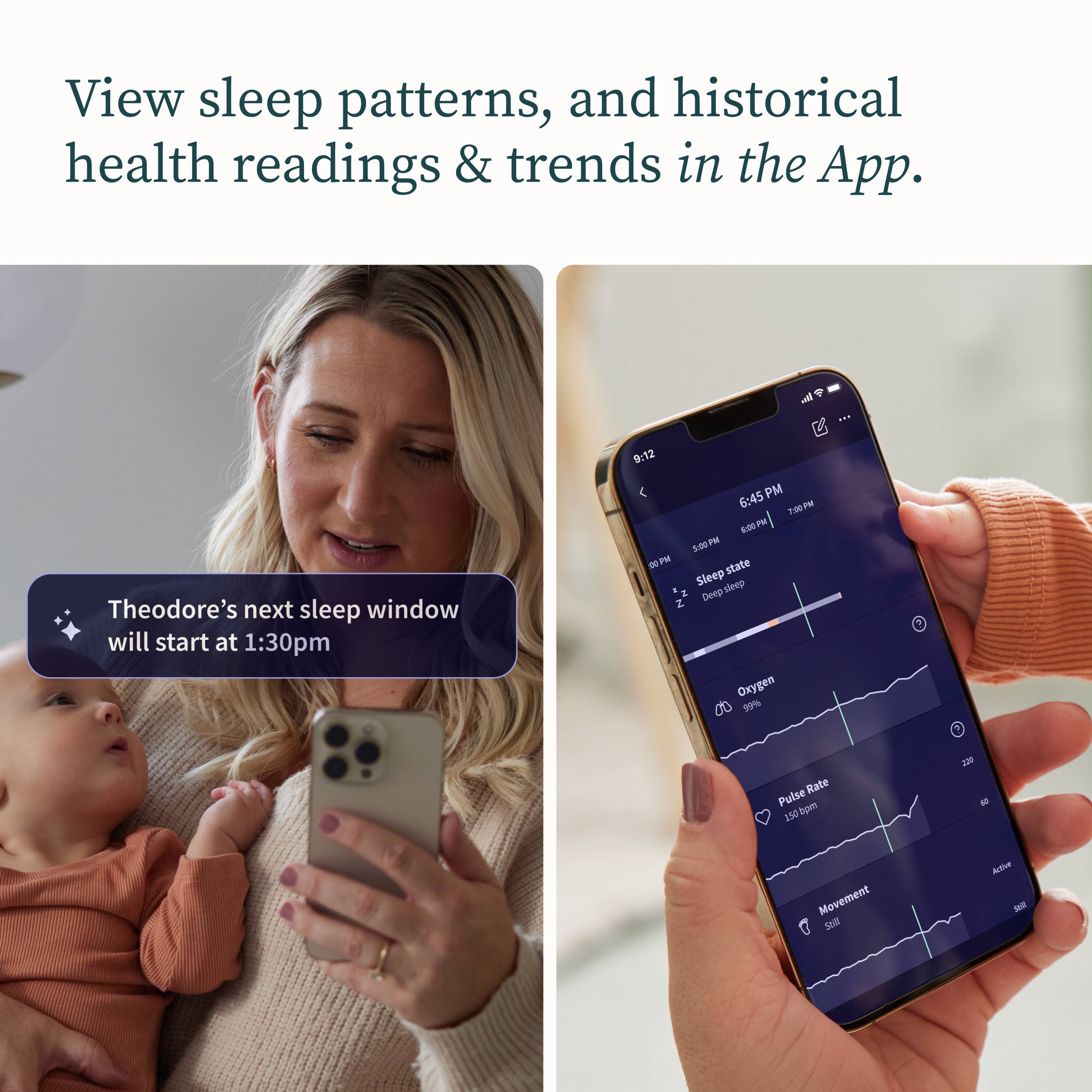 View sleep patterns, and historical health readings & trends in the app. Theodore's next sleep window will start at 1:30 PM.