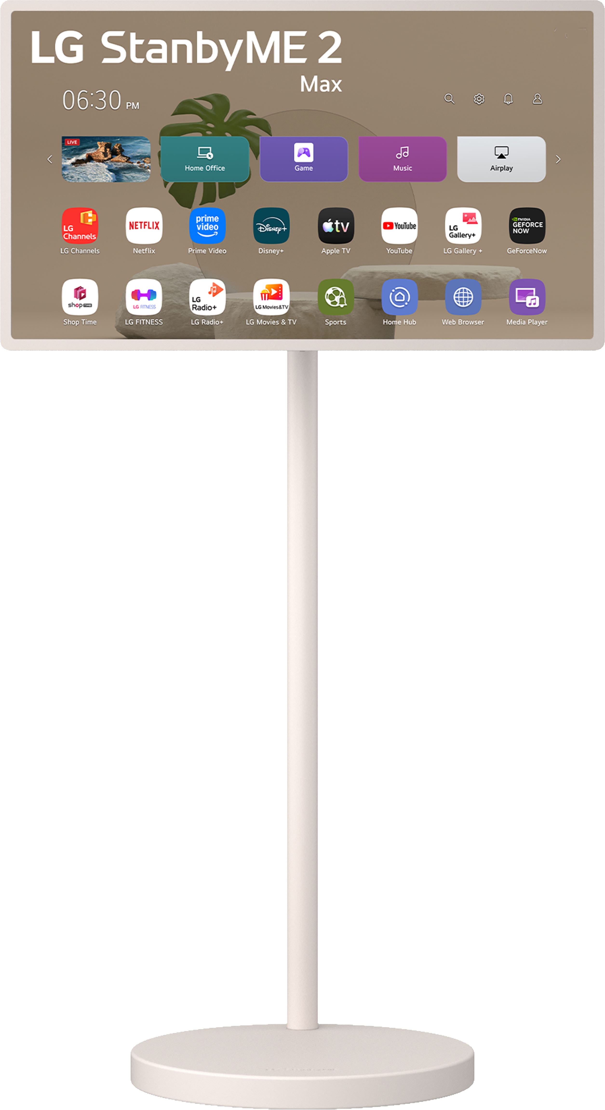 LG StanbyME 2 Max 32” Class LED QHD Smart webOS Portable and
