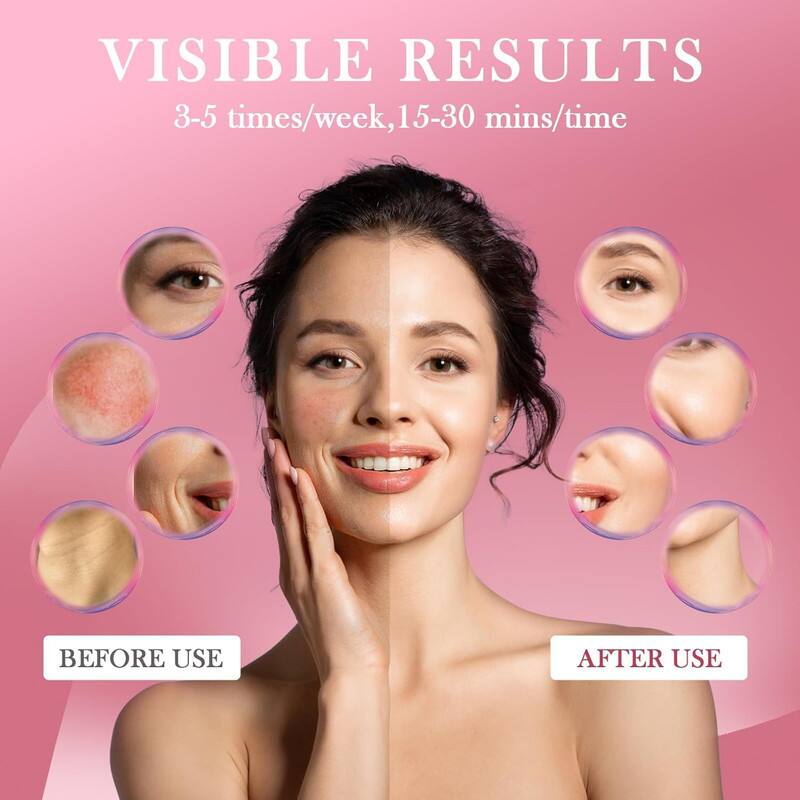 VISIBLE RESULTS  
3-5 times/week, 15-30 mins/time  

BEFORE USE  
AFTER USE