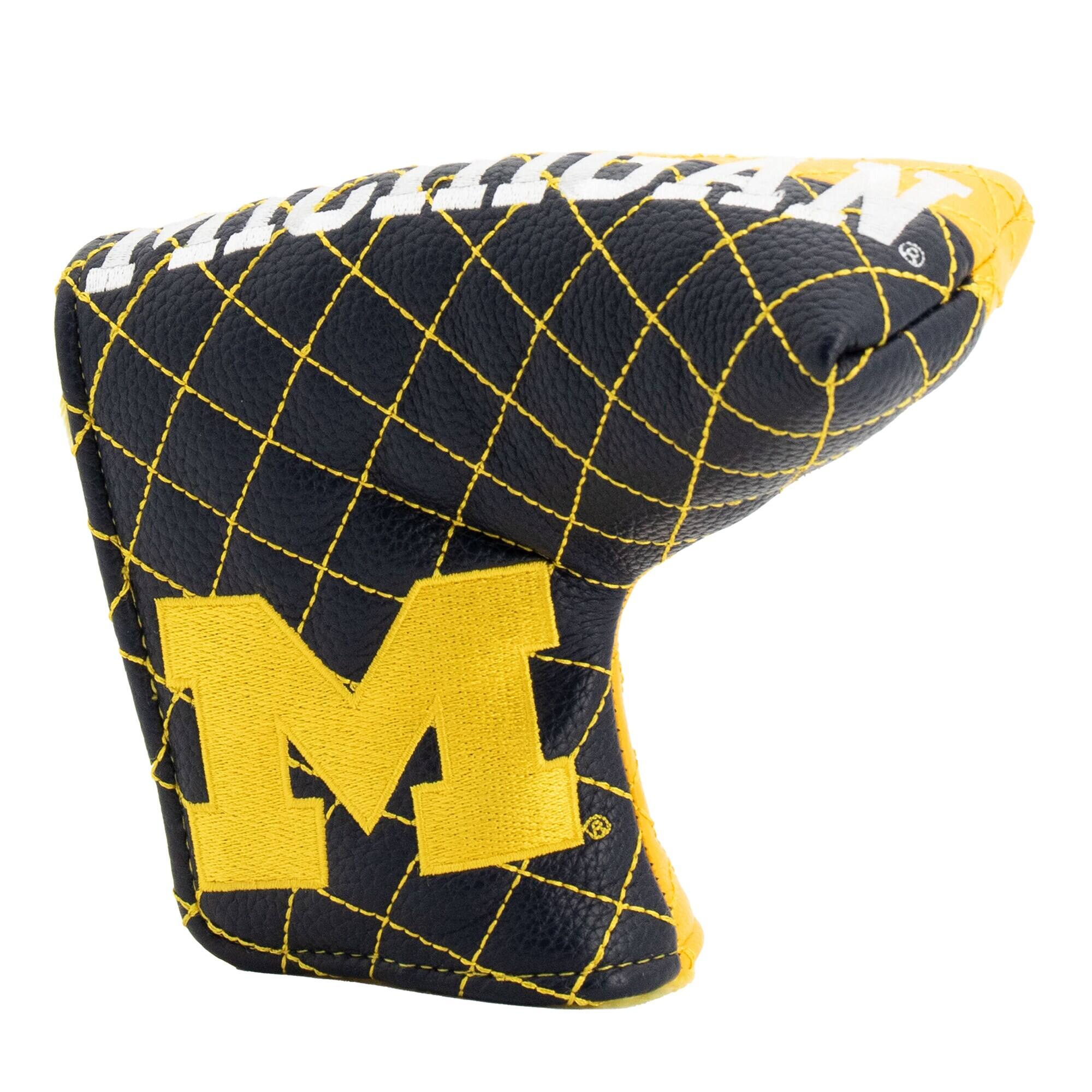 Alt View 2. Team Golf - Michigan Wolverines Quilted Blade Putter Cover - Multicolor.