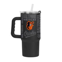 Logo Brands - Baltimore Orioles 24oz. Replay Powder Coat Tumbler - Black