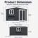 Product Dimension
Rainproof, windproof, strong and reliable.
- 313.1 cm / 123.27 in
- 199.9 cm / 78.7 in
- 162 cm / 63.78 in
- 67.8 cm / 26.69 in
- 295 cm / 116.14 in
- 92 cm / 36.3 in
- 255.4 cm / 100.55 in
- 67.1 cm / 26.42 in
- 12.5 cm / 4.92 in
- 13.3 cm / 5.24 in
- 243.6 cm / 95.91 in