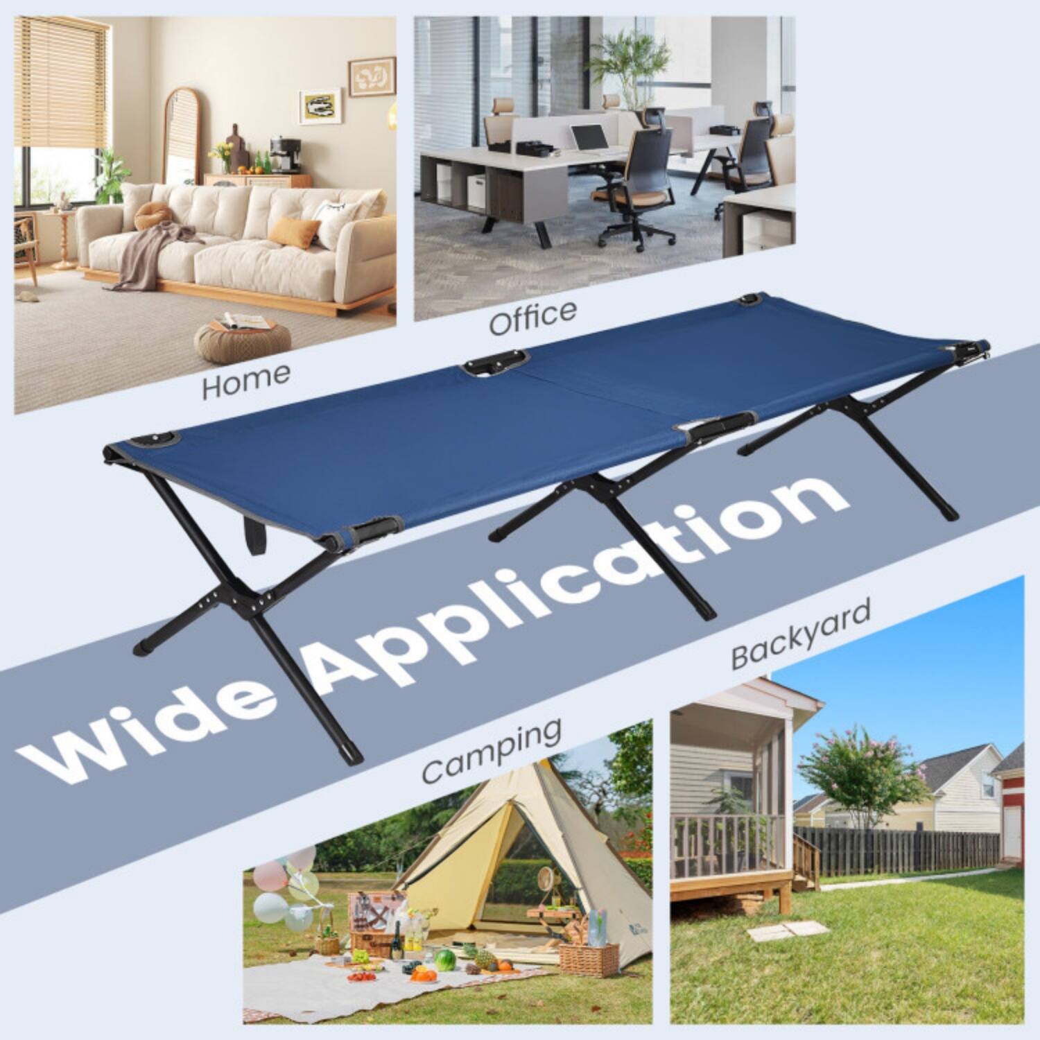Wide Application  
Home  
Office  
Camping  
Backyard