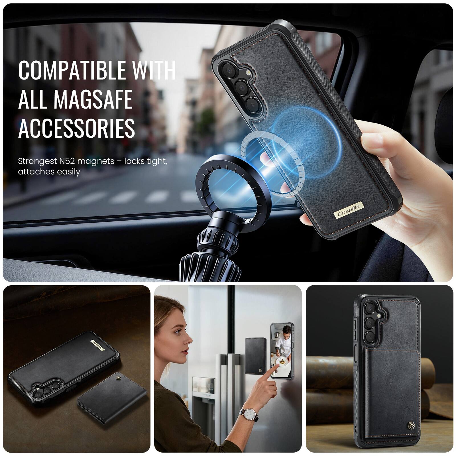 COMPATIBLE WITH ALL MAGSAFE ACCESSORIES

Strongest N52 magnets - locks tight, attaches easily
