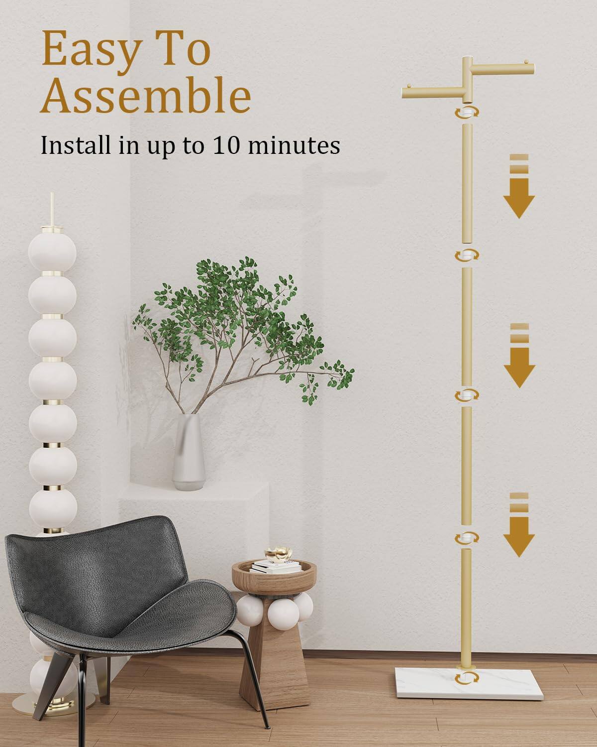 Easy To Assemble  
Install in up to 10 minutes