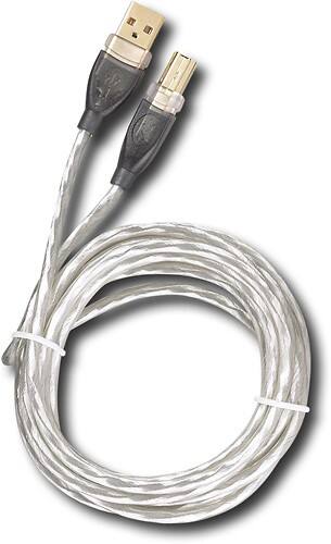 Best Buy: Dynex® 9' 8" USB 2.0 A/B Cable Silver TE-USB 3AB 2.0 SBG