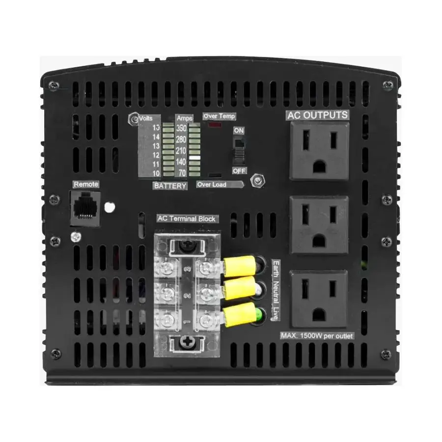 Alt View 15. Wagan Tech - ProLine 3000W Inverter - Gloss Black.