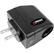 Front. Wagan Tech - Traveler's Power Adapter - Black.