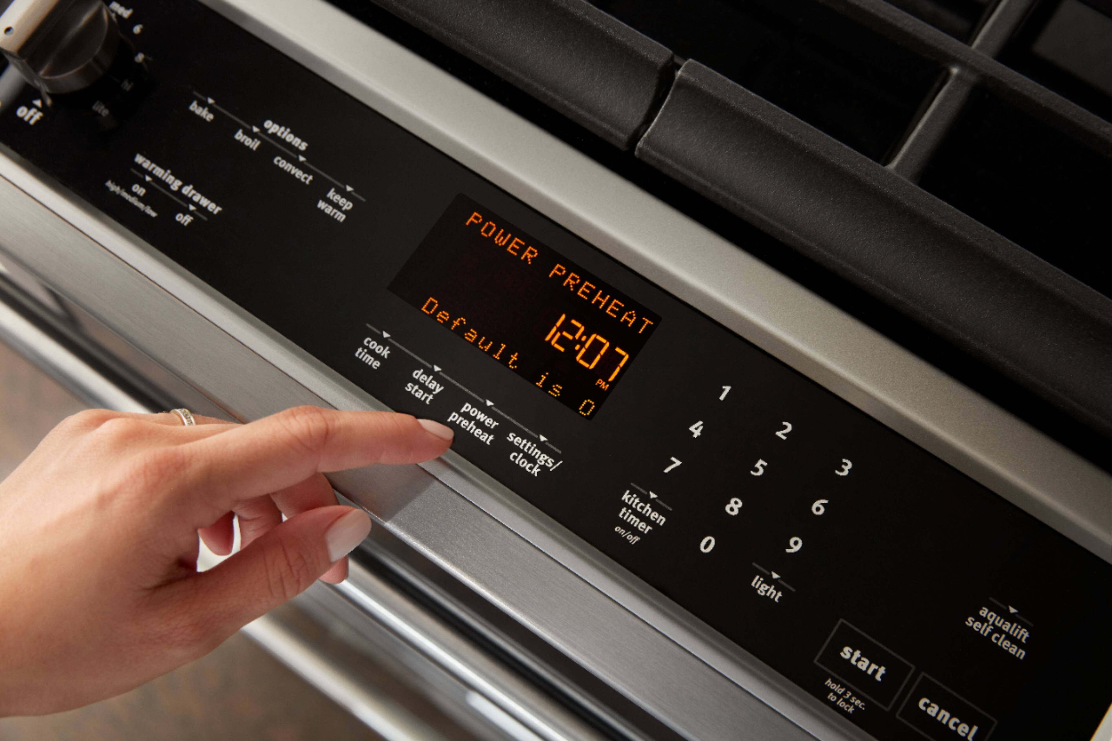 Alt View 15. Maytag - 5.8 Cu. Ft. Self-Cleaning Fingerprint Resistant Slide-In Gas Convection Range.