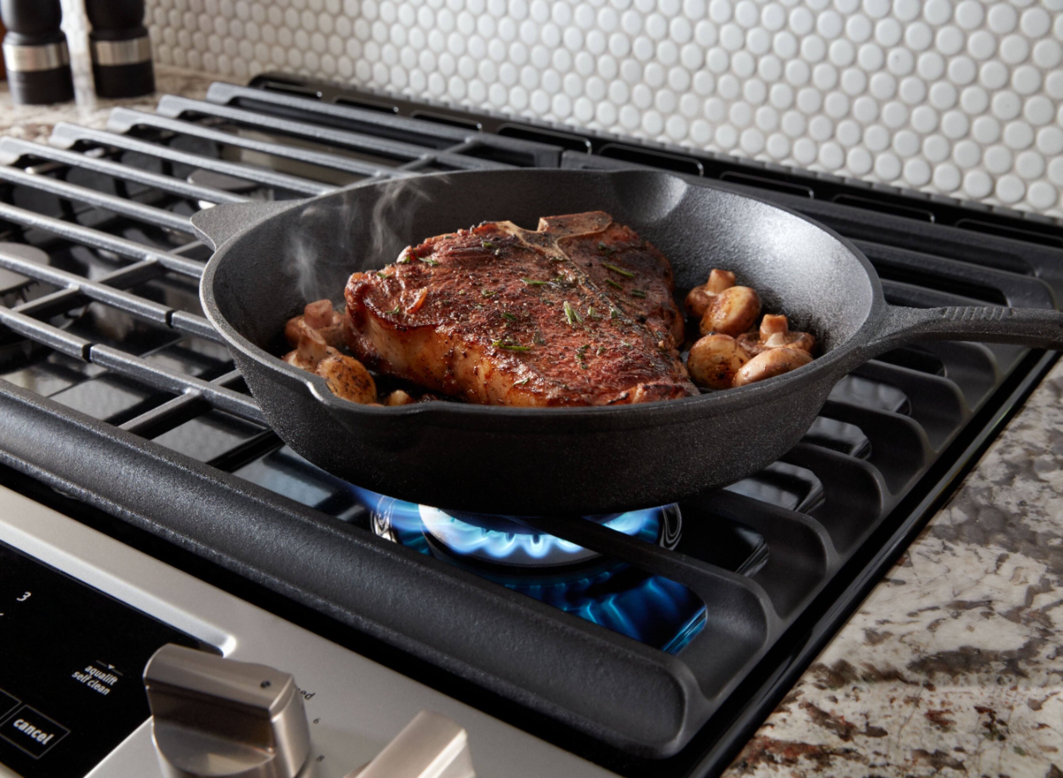 Alt View 16. Maytag - 5.8 Cu. Ft. Self-Cleaning Fingerprint Resistant Slide-In Gas Convection Range.