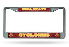 Rico Industries - Iowa State Cyclones Chrome Metal License Plate Frame - Multi