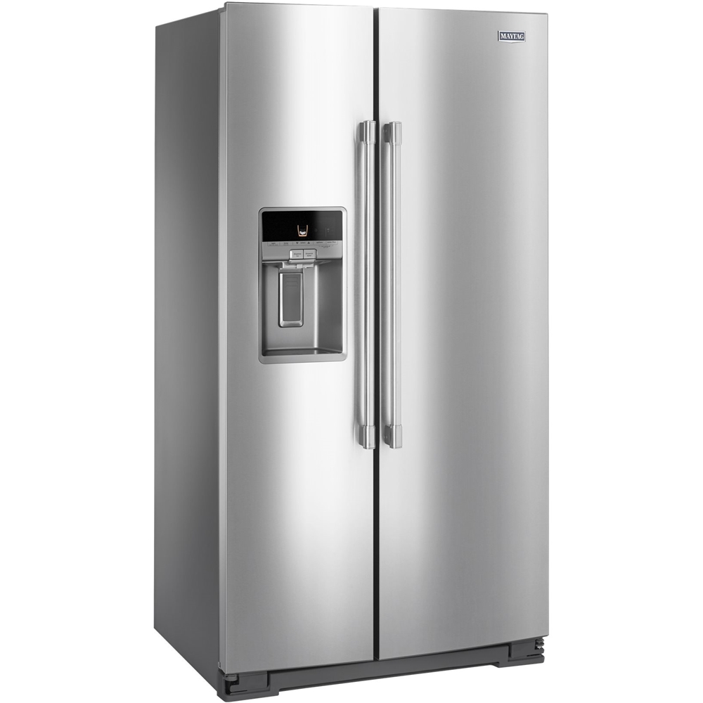 Best Buy: Maytag 20.6 Cu. Ft. Side-by-Side Refrigerator Stainless steel ...