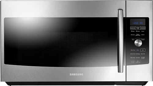  Samsung - 1.7 Cu. Ft. Over-the-Range Microwave - Stainless Steel