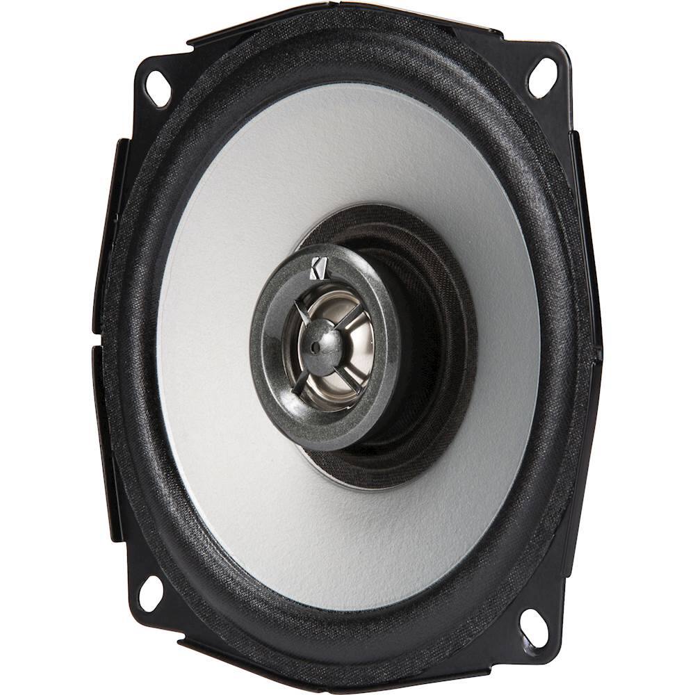 KICKER - PS 6.5" 2-Way Coaxial Powersports Speakers with Titanium tweeters (Pair) - Black - Larger Front