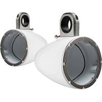 KM-Series Enclosures for Kicker 8" Speakers (2-Pack) - White - Front_Zoom
