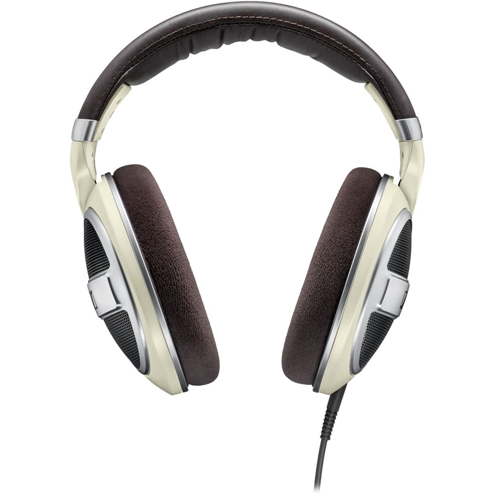 Front. Sennheiser - HD 599 Wired Open Back Over-the-Ear Headphones HD 5 - Brown/Ivory/Matte Metallic.