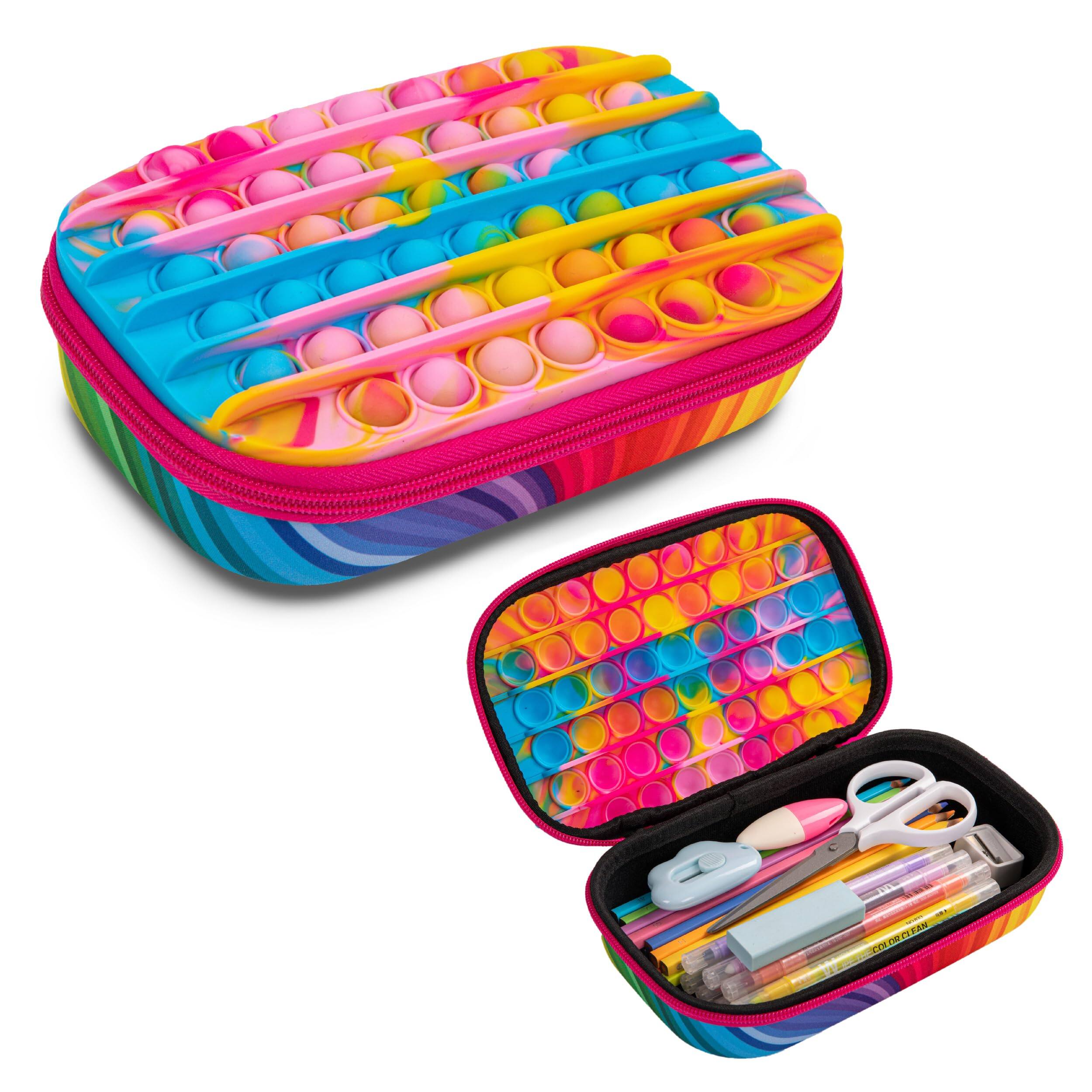 Dapper Styles Pop Pencil Case For Silicone Sensory Fidget School ...