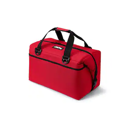 Front. AO Coolers - AO Coolers Original Canvas Series 48-Pack Soft Cooler (Red) - Red.
