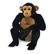 Front Large. Melissa and Doug - Chimpanzee Plush Stuffed Animal.