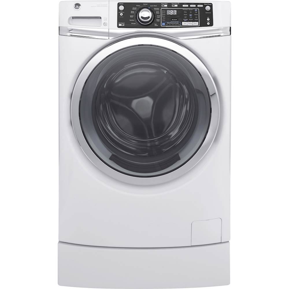 ge front load washer white