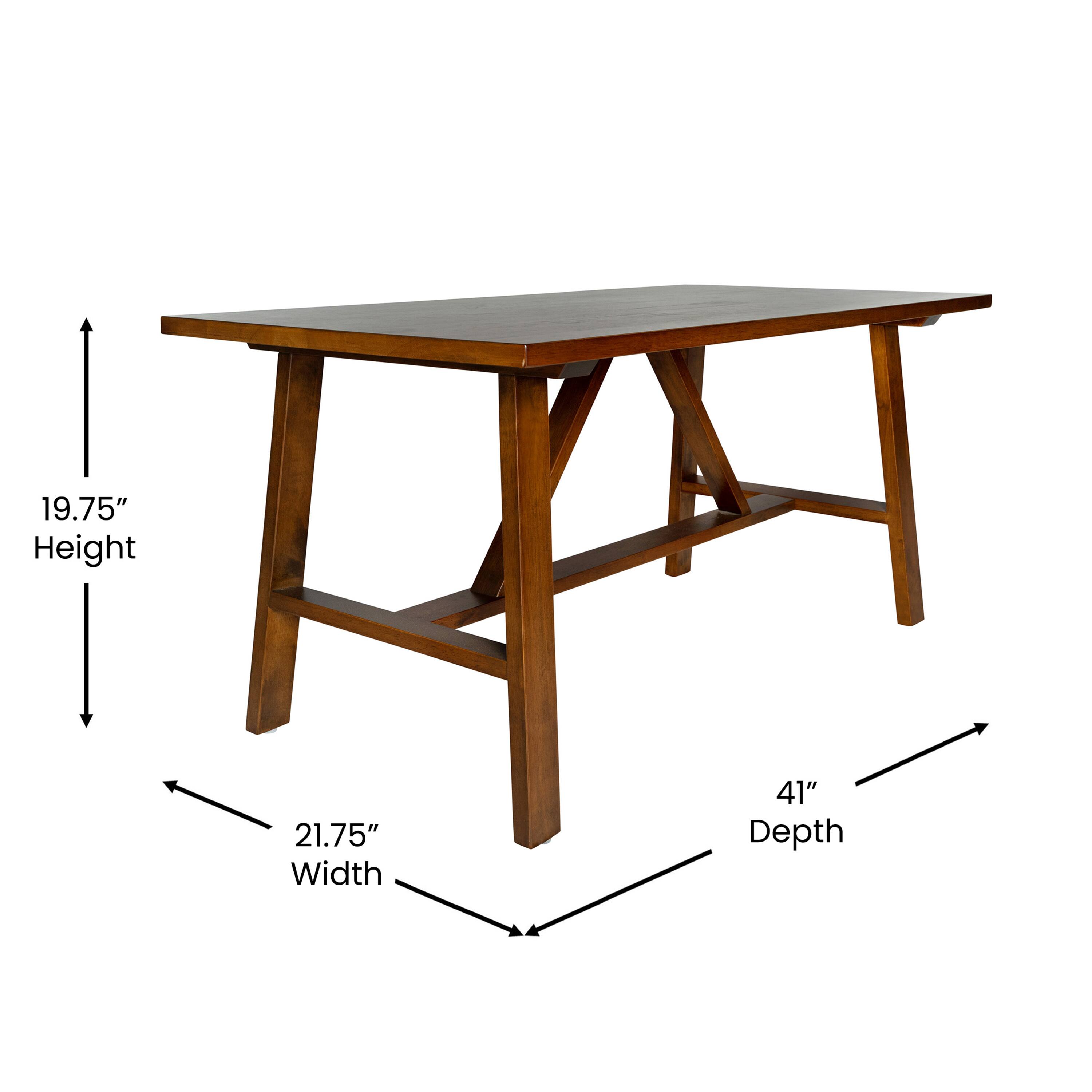 19.75" Height  
21.75" Width  
41" Depth