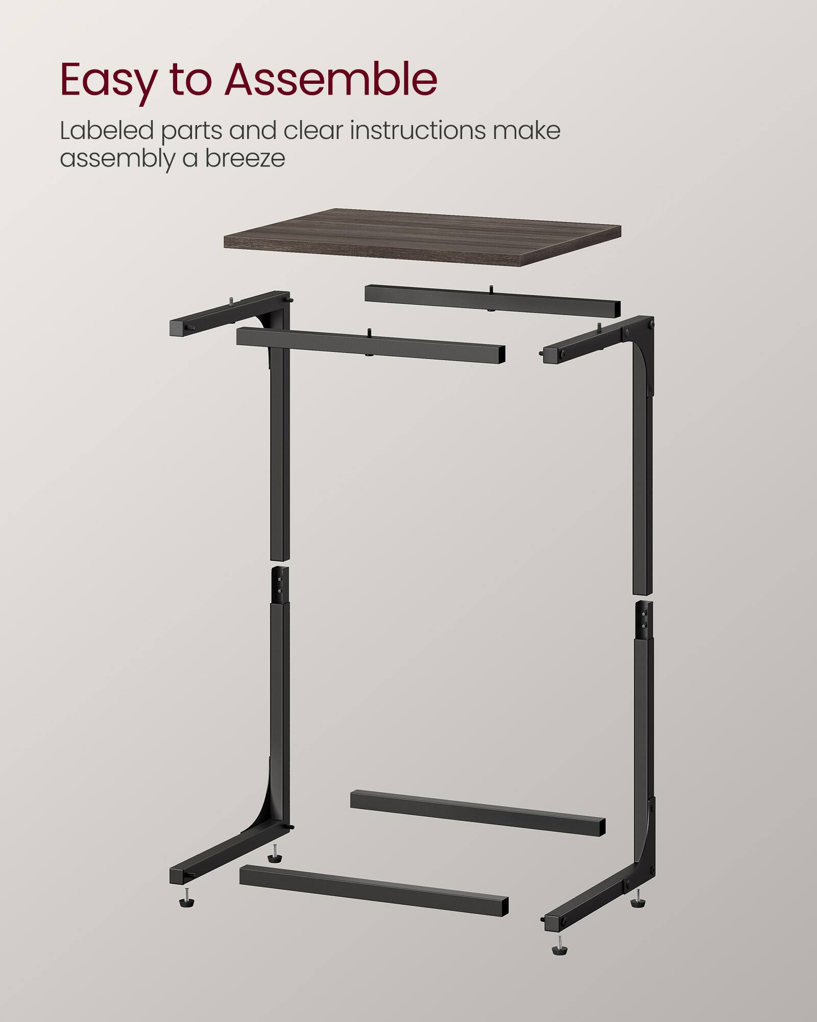 Easy to Assemble

Labeled parts and clear instructions make assembly a breeze