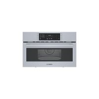 Bosch - 800 Series 1.6 Cu. Ft. Built-In Microwave - Stainless steel - Front_Zoom