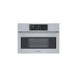 Bosch - 800 Series 1.6 Cu. Ft. Built-In Microwave - Stainless steel - Front_Standard