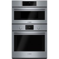 Bosch - 500 Series 30" Built-In Electric Convection Combination Wall Oven with Built-In Microwave - Stainless steel - Front_Zoom