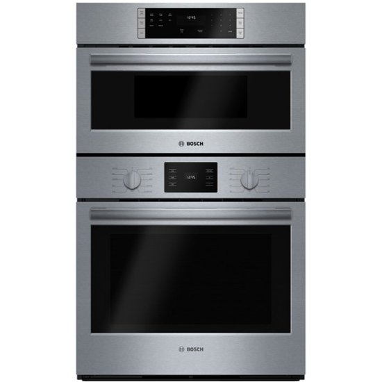 Bosch 500 Series 30 Single Electric Convection Wall Oven With Built In Microwave Stainless Steel Hbl57m52uc Best - 24 Wall Oven With Microwave