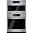 Bosch - 800 Series 29.7" Single Electric Convection Wall Oven with Built-In Microwave - Stainless steel - Larger Front