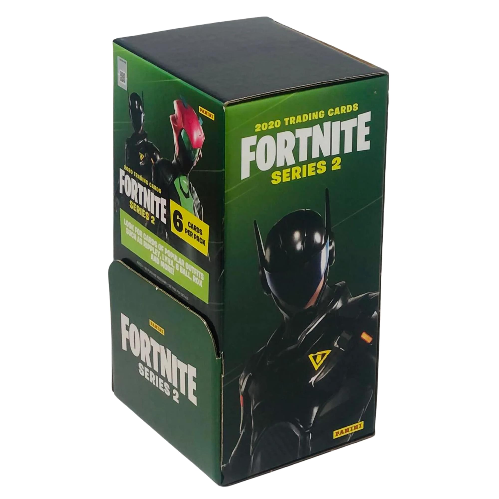 2020 Trading Cards  
Fortnite Series 2  
6 Cards per Pack  
600+ Cards per Box