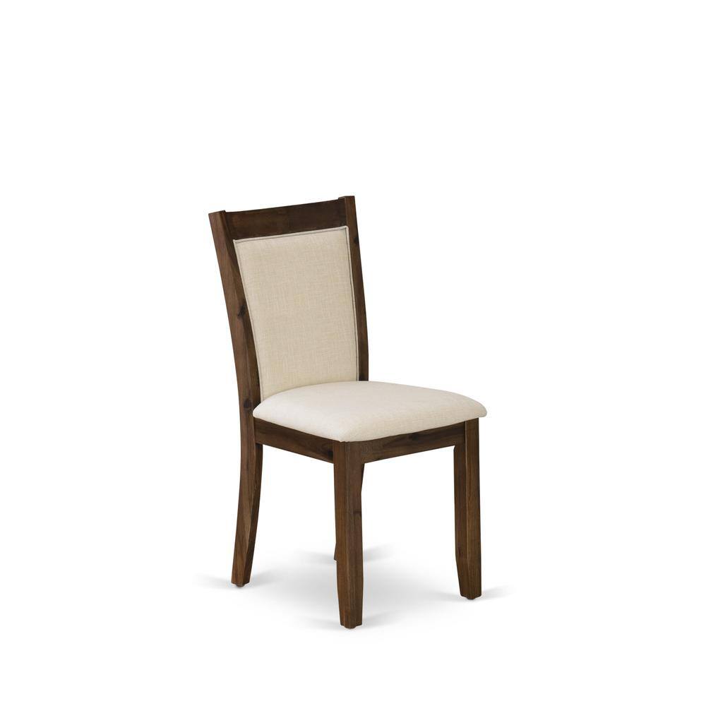 Alt View 2. East West Furniture - 5 Piece Modern Dining Table Set Consist of a Rectangle Kitchen Table - Brown.