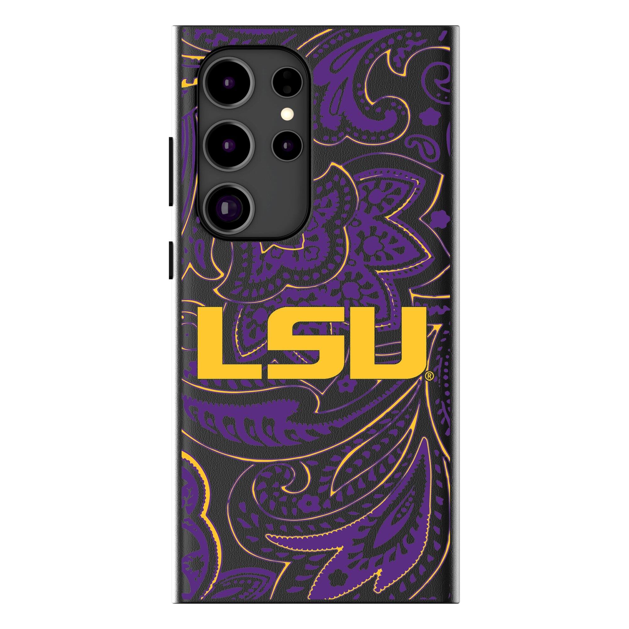 Keyscaper - NCAA - LSU Tigers Paisley Galaxy Magnetic Bump Case - S24 - Black price history on PriceWatchPro