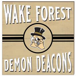 Jardine - Wake Forest Demon Deacons 10'' x 10'' Retro Team Sign - Black