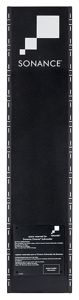 Front. Sonance - R12SUB ENCLOSURE - Reference 12" In-Wall Subwoofer Enclosure (Each) - Black.