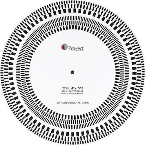 Pro-Ject - Strobe it Stroboscope Disc - White/Black