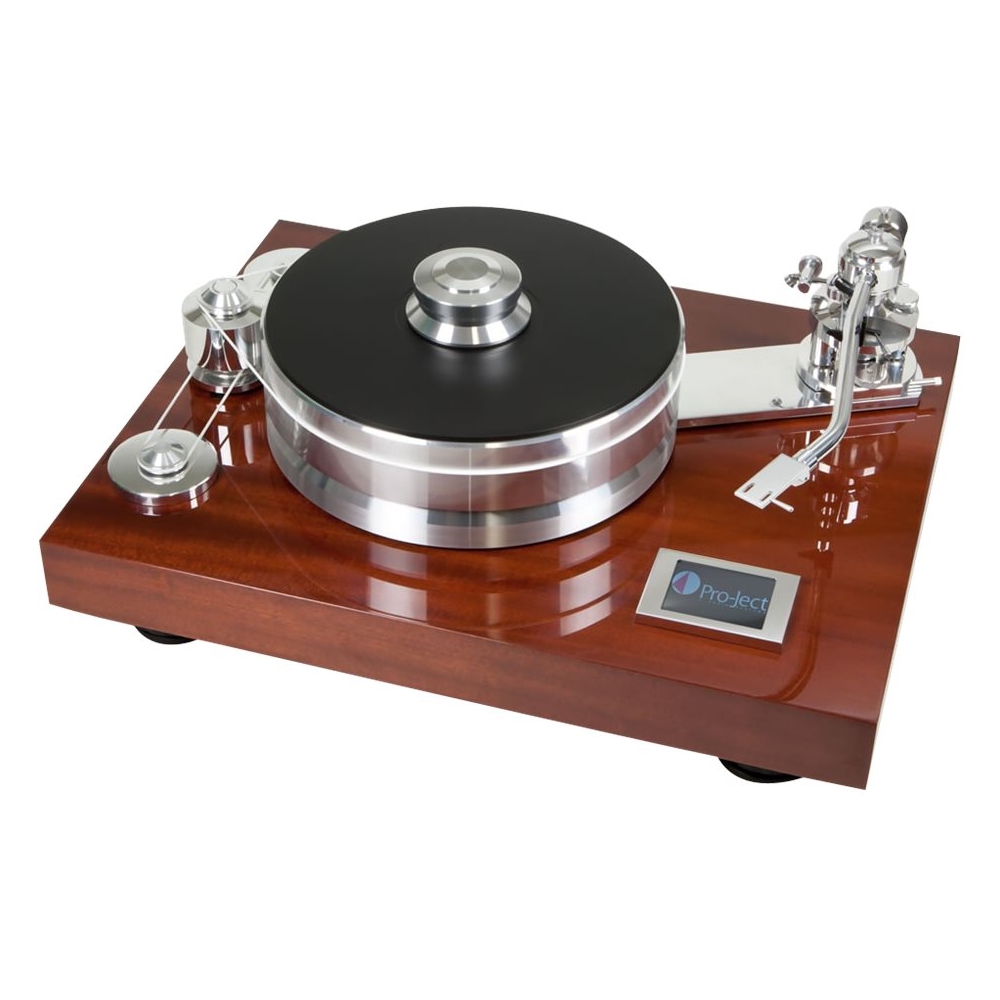 Angle View: Pro-Ject - Signature Stereo Turntable - Mahogany