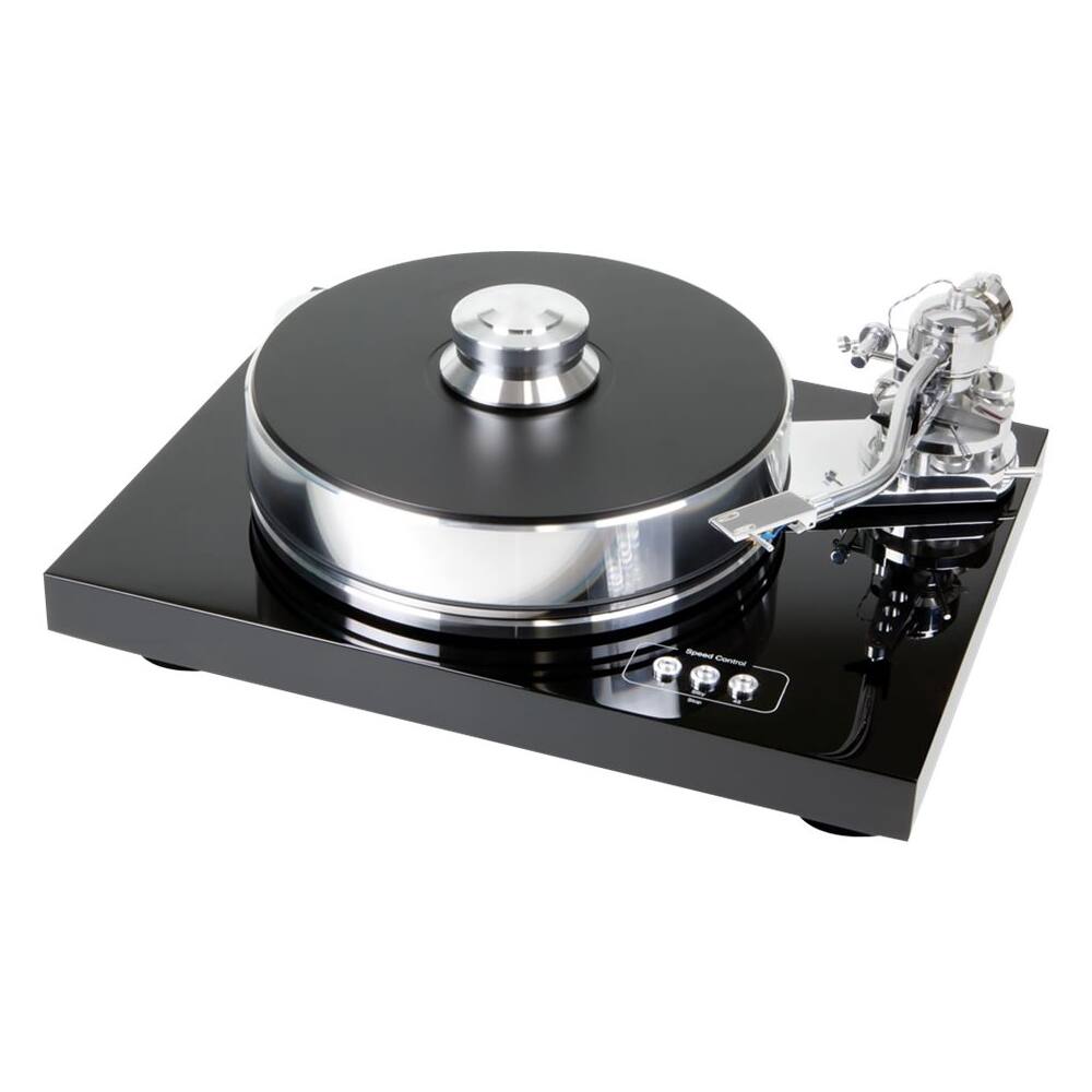 Angle. Pro-Ject - Signature Stereo Turntable - Piano black.