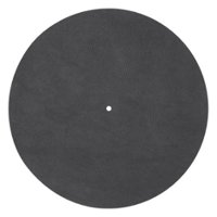 Pro-Ject - Leather it Turntable Mat - Dark gray - Front_Zoom