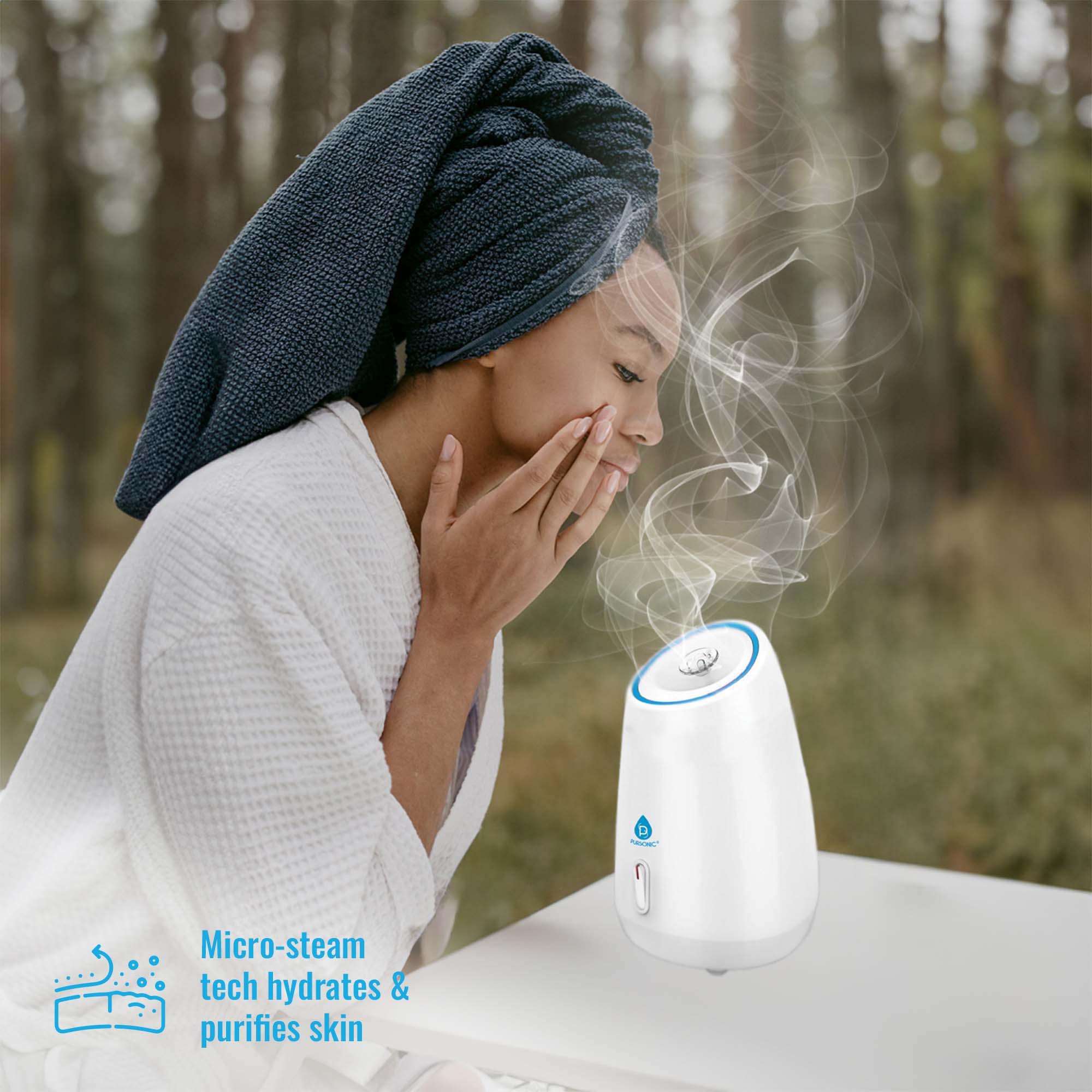 Micro-steam tech hydrates & purifies skin