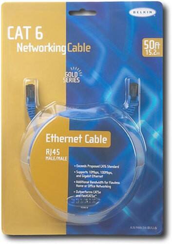 Front Standard. Belkin - Cat.6 Patch Cable - Blue.