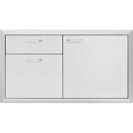 Lynx - VENTANA 42" Storage Door & Double Drawer Combination - Stainless Steel